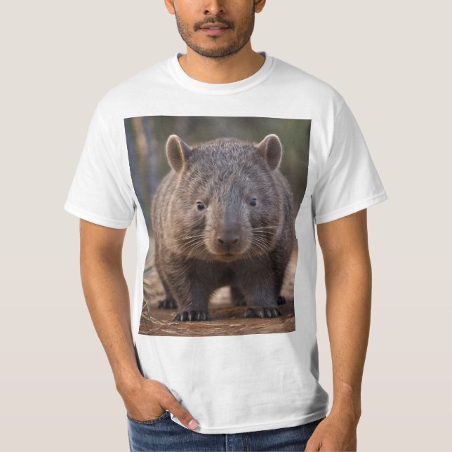 T-shirt "Chubby Charm : L'adorable Wombat Australien" (Devant)