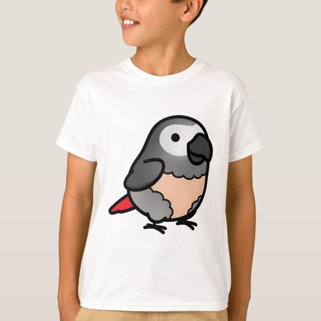 T-shirt Chubby Congo African Grey - Plucker (Devant)