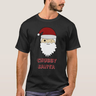 T-shirt Chubby Cute Santa Face – Adorable Christmas Tee