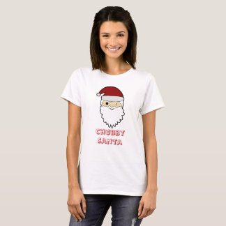 T-shirt Chubby Cute Santa Face – Adorable Christmas Tee