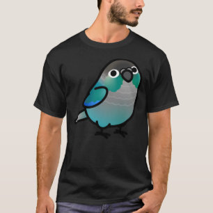 T-shirt Chubby Green Cheek Conure Turquoise