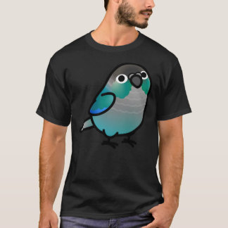 T-shirt Chubby Green Cheek Conure Turquoise