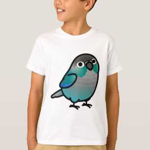 T-shirt Chubby Green Cheek Conure Turquoise