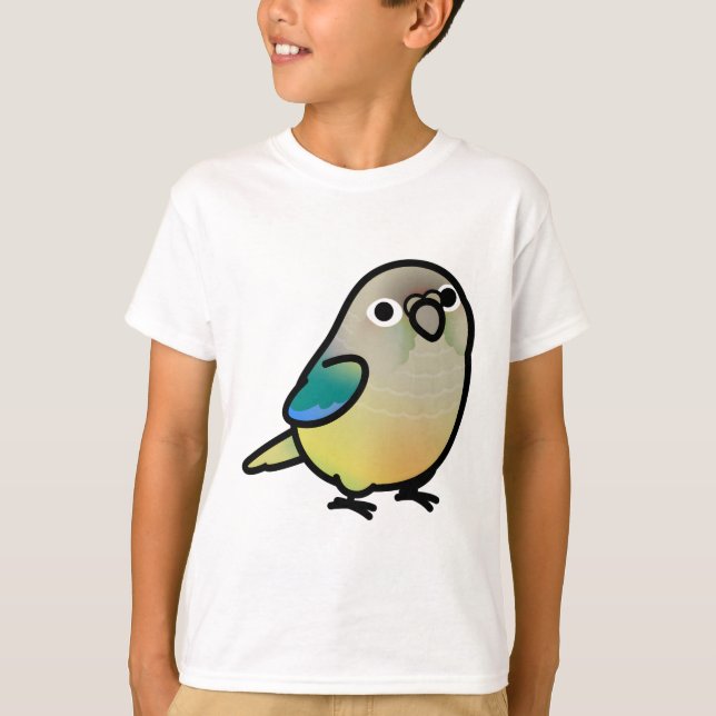 T-shirt Chubby Green Cheek Turquoise Ananas Conure (Devant)