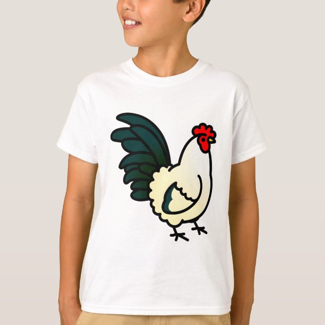 T-shirt Chubby japonais Bantam Rooster (Devant)
