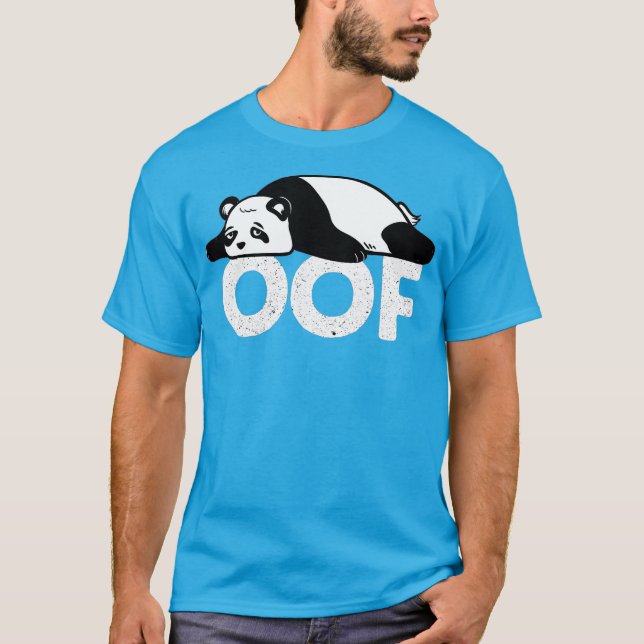 T-shirt Chubby Panda Oof  Internet Video Gaming Gamer (Devant)