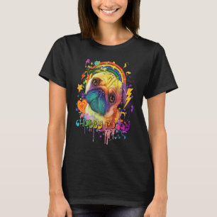 T-shirt Chubby Puggy Carlin Humour néerlandais Bulldog Ani