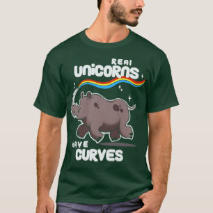 T-shirt Chubby Real Unicorns Funny Inspiration Cut