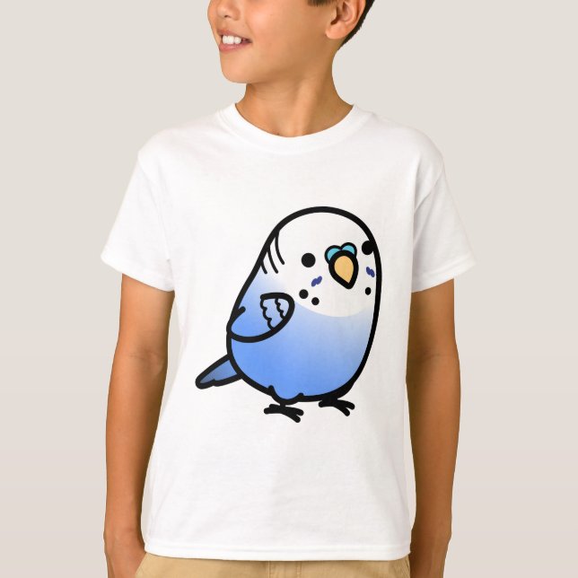 T-shirt Chubby Violet Budgie (Devant)