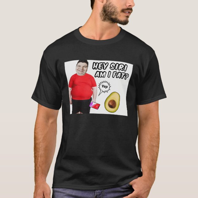 T-shirt Chubby Weight Water Fat Nikocado Avocado Meme Pun  (Devant)