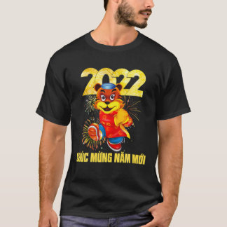 T-shirt Chuc Mung Nam Moi 2022 Funny Tiger Vietnamien Luna