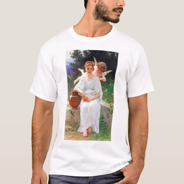 T-shirt Chuchotements d'amour, Bouguereau (Devant)