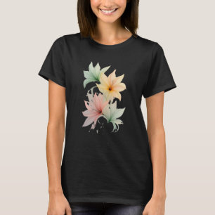 T-shirt Chuchotements de Lumière Pétales de Fleur Éthérée