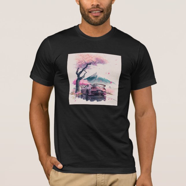 T-shirt Chuchotements du Soleil Levant le Long de la Route (Devant)