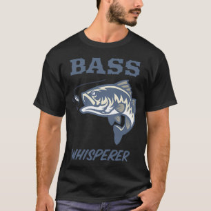 T-shirt Chuchoteur de basses Pêche drôle