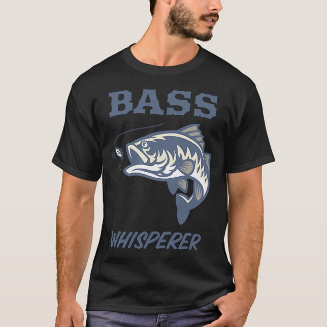 T-shirt Chuchoteur de basses Pêche drôle (Devant)