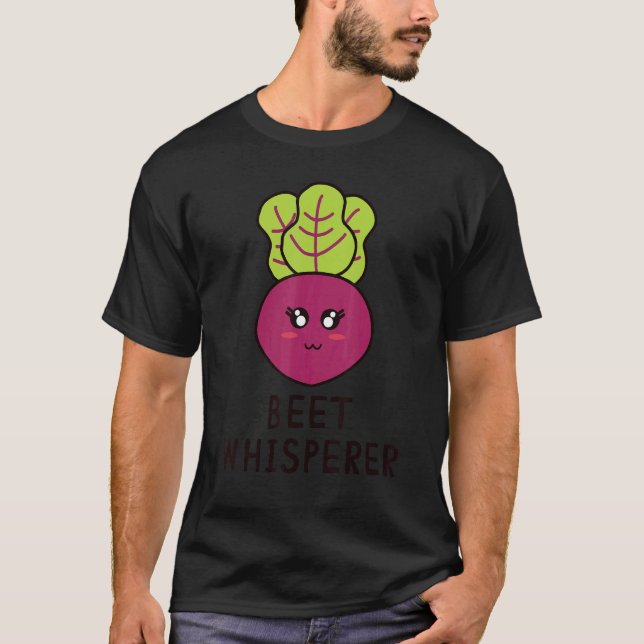 T-shirt Chuchoteur de betterave  Jeu de mots betterave  Vé (Devant)