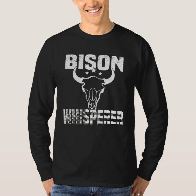 T-shirt Chuchoteur de bisons Bison d'Amérique Bison Wisent (Devant)