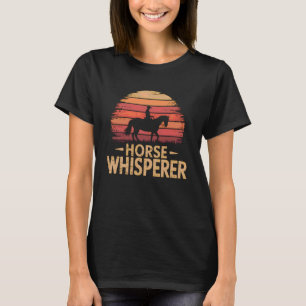 T-shirt Chuchoteur de chevaux Rétro Vintage Amoureux d'équ