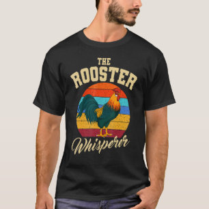 T-shirt Chuchoteur de coq Rétro Vintage Ferme de poulets P