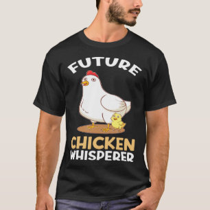 T-shirt Chuchoteur de fermier de poulets de rétro-futurism