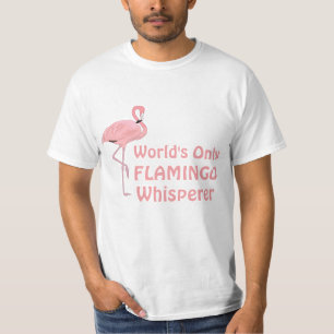 T-shirt Chuchoteur de Flamant Rose Drôle
