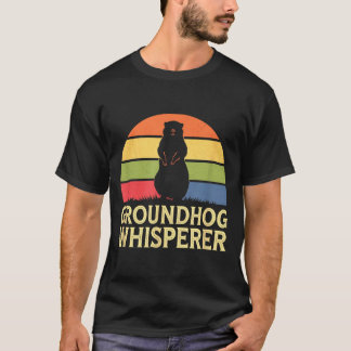 T-shirt Chuchoteur de marmotte Amateur d'animaux drôles