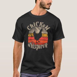 T-shirt Chuchoteur de poulet thème drôle d'amoureux vintag