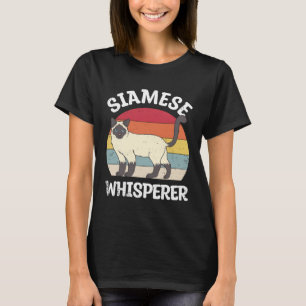 T-shirt Chuchoteur de siamois Chat Animaux de compagnie Ch