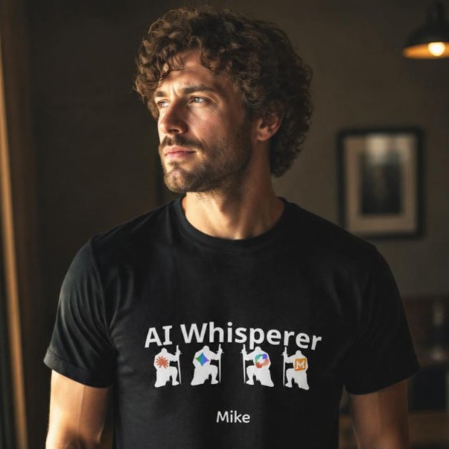 T-shirt Chuchoteur d'IA (Créateur téléchargé)