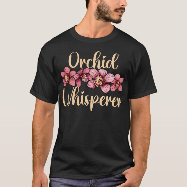 T-shirt Chuchoteur d'Orchidée Drôle d'Orchidée (Devant)