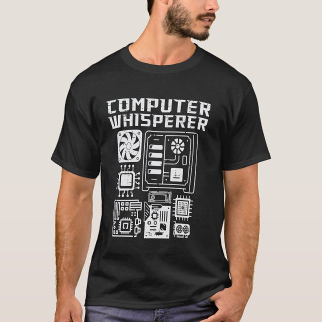 T-shirt Chuchoteur informatique Administrateur système Sys (Devant)