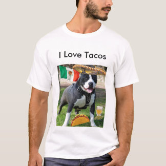 T-shirt chuck3_pitbull, j'aime des tacos
