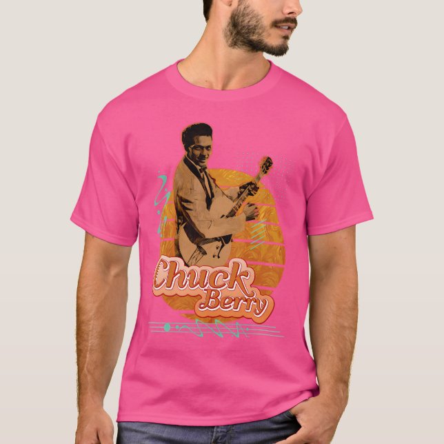 T-shirt Chuck Berry Art rétro (Devant)