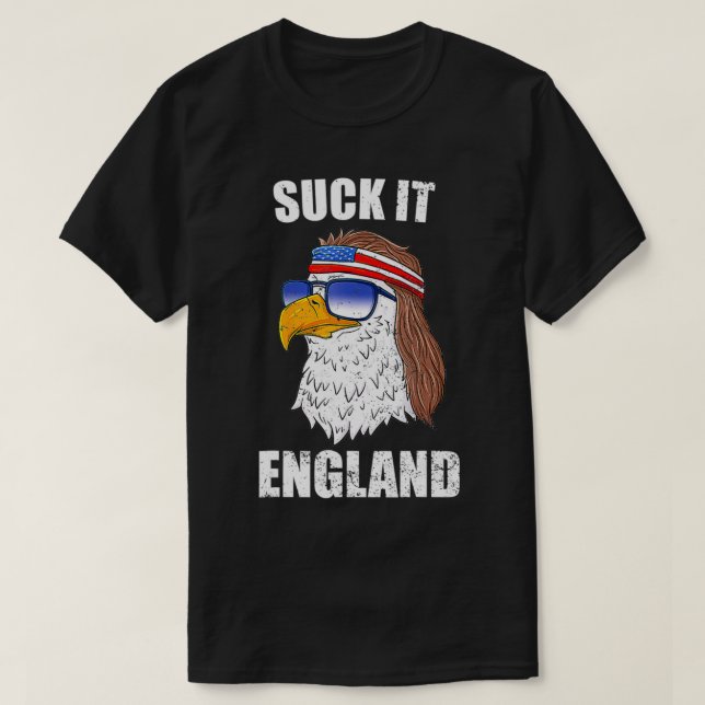 T-shirt Chuck It England Eagle Mullet 4 juillet Hommes  (Design devant)