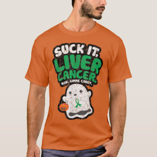 T-shirt Chuck It Liver Cancer Gimme Candy Funny Boo Ghost