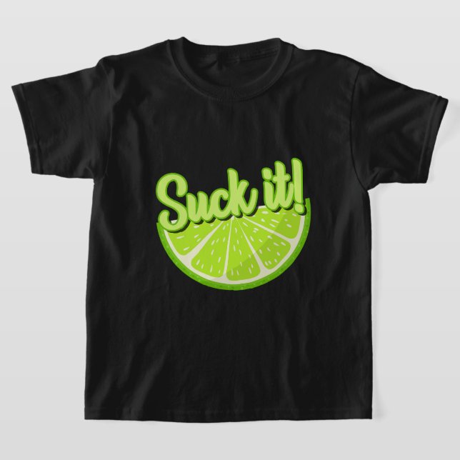 T-shirt Chuck It Mexicain Funky Green Lime Slice Lemon Lov (Poser)
