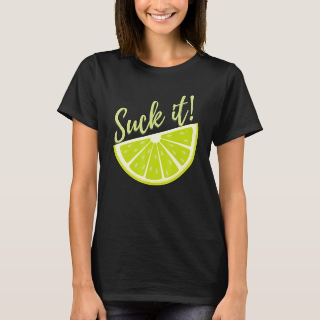 T-shirt Chuck It Mexicain Green Lime Slice Lemon (Devant)