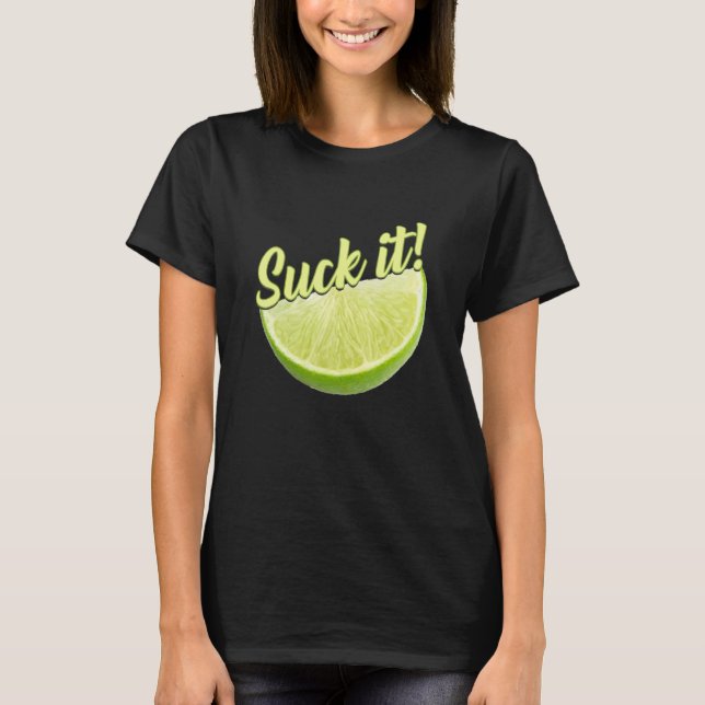 T-shirt Chuck It Mexicain Green Lime Slice Lemon Love (Devant)