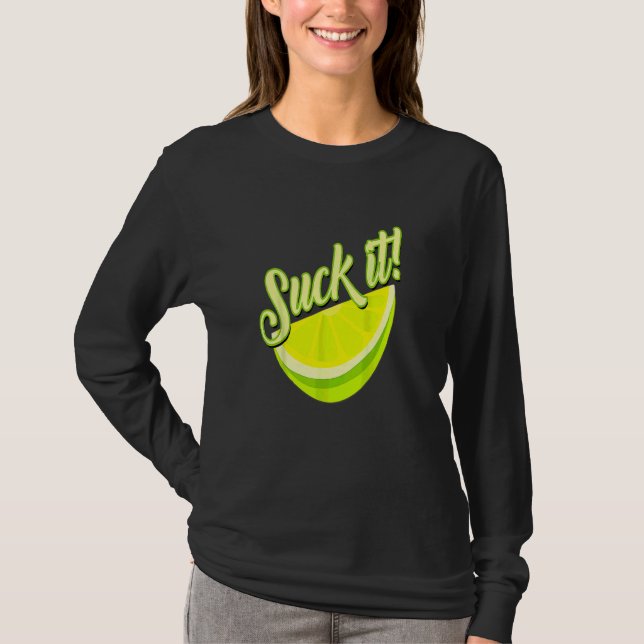 T-shirt Chuck It Mexicain Green Lime Slice Lemon Love (Devant)