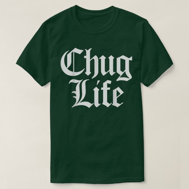 T-shirt CHUG LIFE Heavy Metal Thrash Djent Guitarist Guita (Design devant)