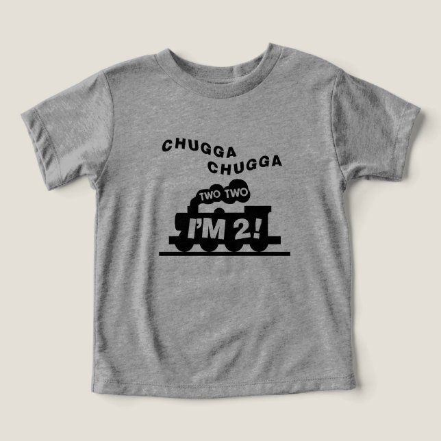 T-shirt Chugga Chugga Choo Deux Anniversaires (Design Recto)
