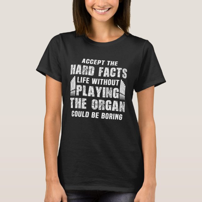 T-shirt Church Organ Player Instrument Pipe Organist  5 (Devant)