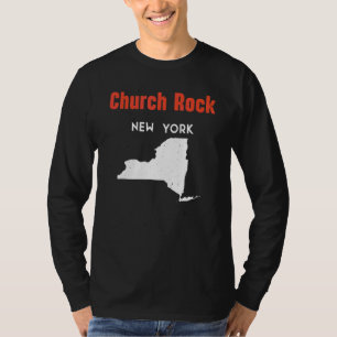 T-shirt Church Rock New York États-Unis État Amérique Voya