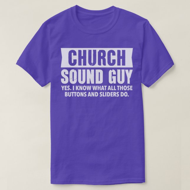 T-shirt CHURCH SON GUY Christian Audio Engineer Cadeaux (Design devant)