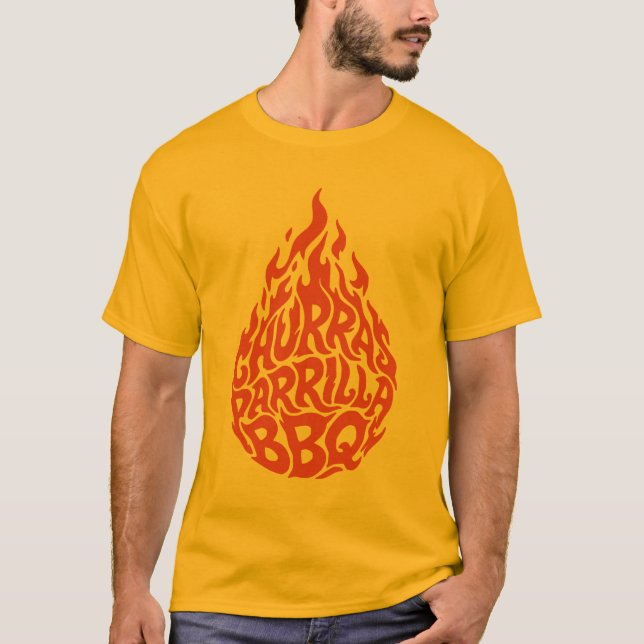 T-shirt Churras Parrilla BBQ (Devant)
