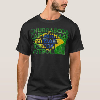 T-shirt Churrasco Caipirinha Cerveja Boteco Futebol
