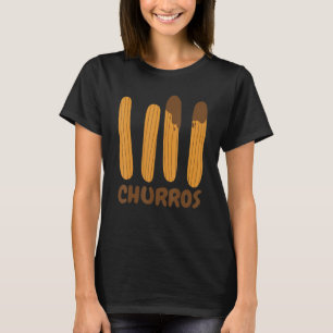 T-shirt Churros Chocolat Dip Pâine Frit Churros