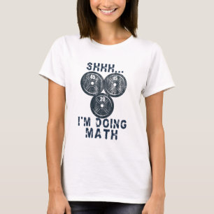 T-shirt chut je fais des maths drôle amateur de maths plaq