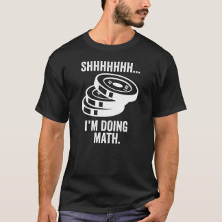 T-shirt Chut je fais des maths rétro